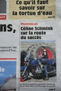 Céline Schmink dans l'Union pour la sortie de Miss Molly