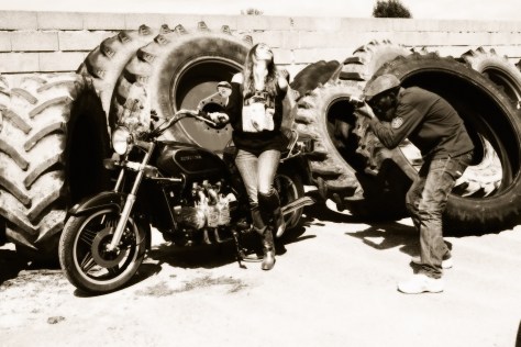 Céline Schmink, tournage clip Miss Molly